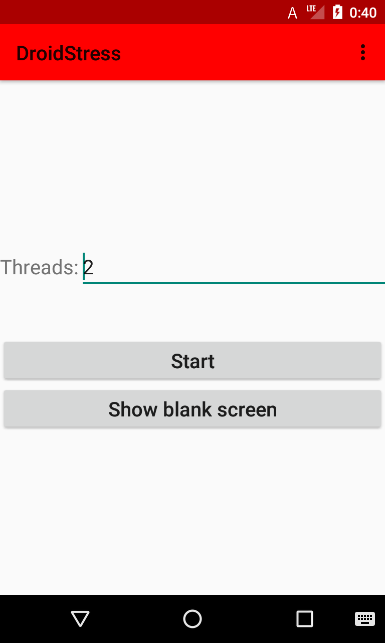 DroidStress screenshot 1