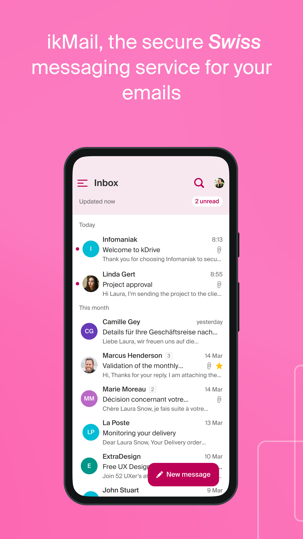 Infomaniak Mail screenshot 2