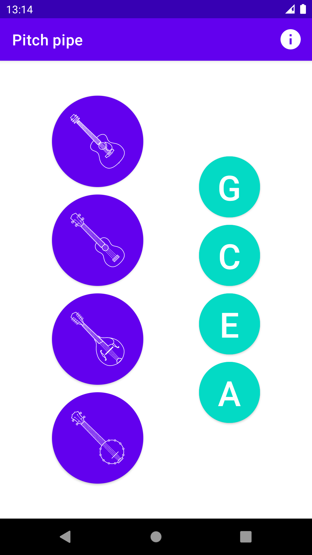Pitch pipe screenshot 2