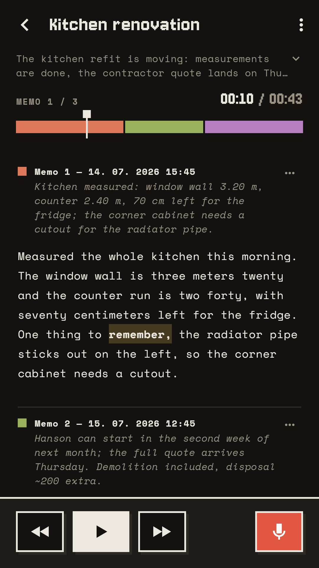 Diktafon: Voice Memos on Tape screenshot 15