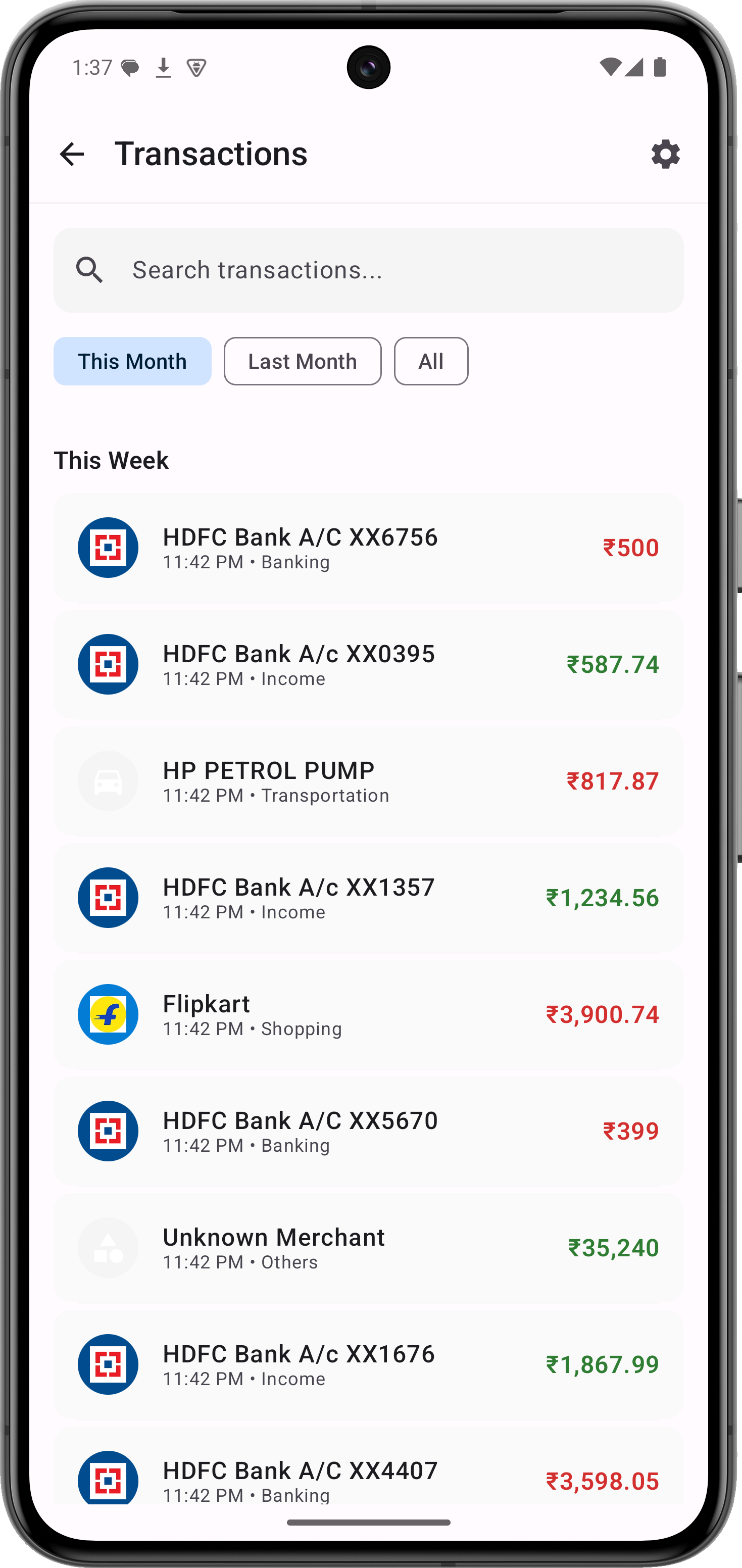 PennyWise: SMS Expense Tracker screenshot 13