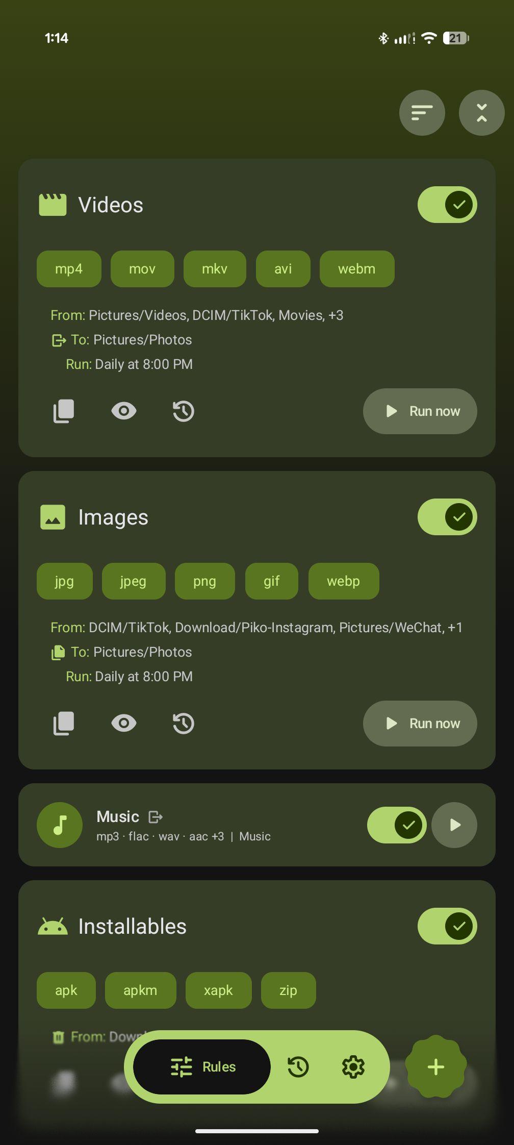FilePipe: Auto Files Organizer screenshot 1