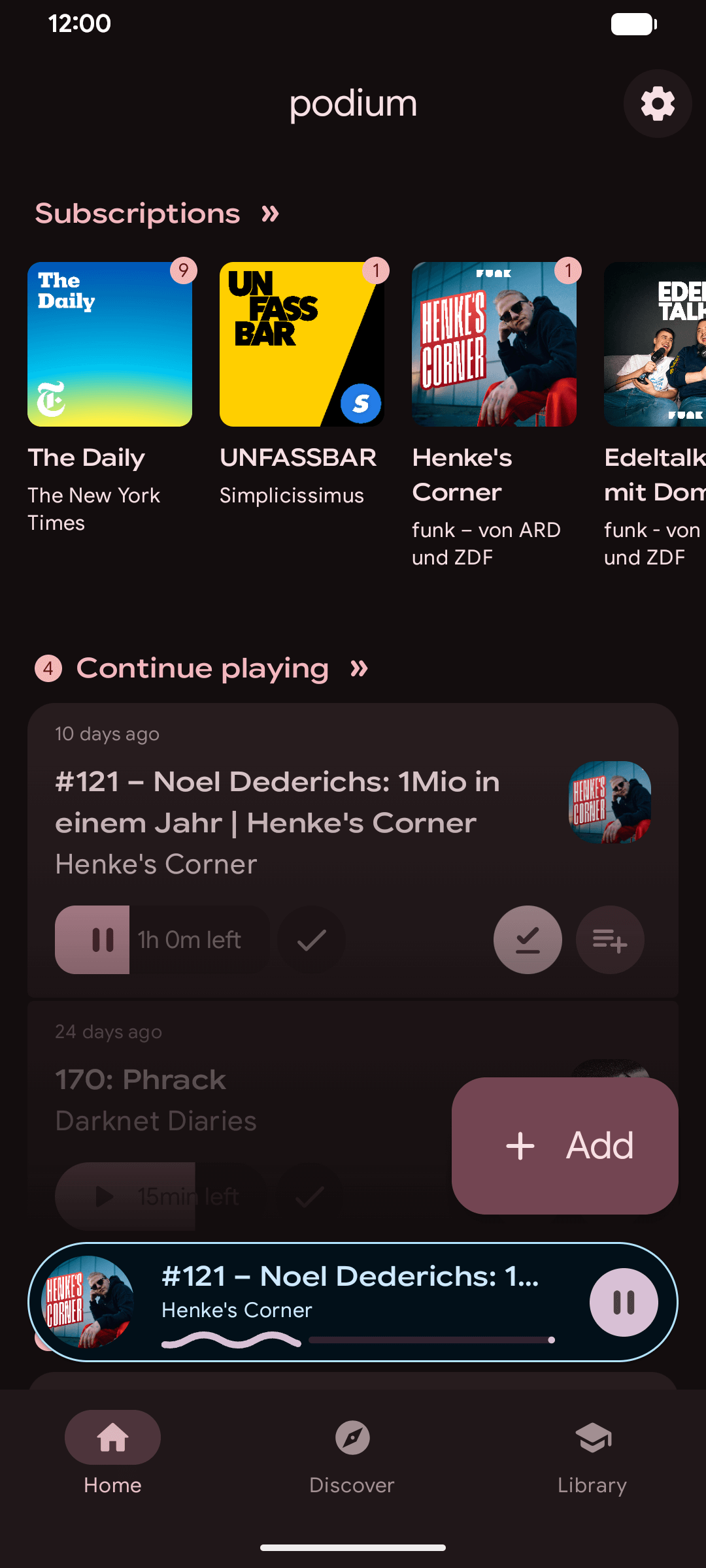 podium (Podcasts) screenshot 1