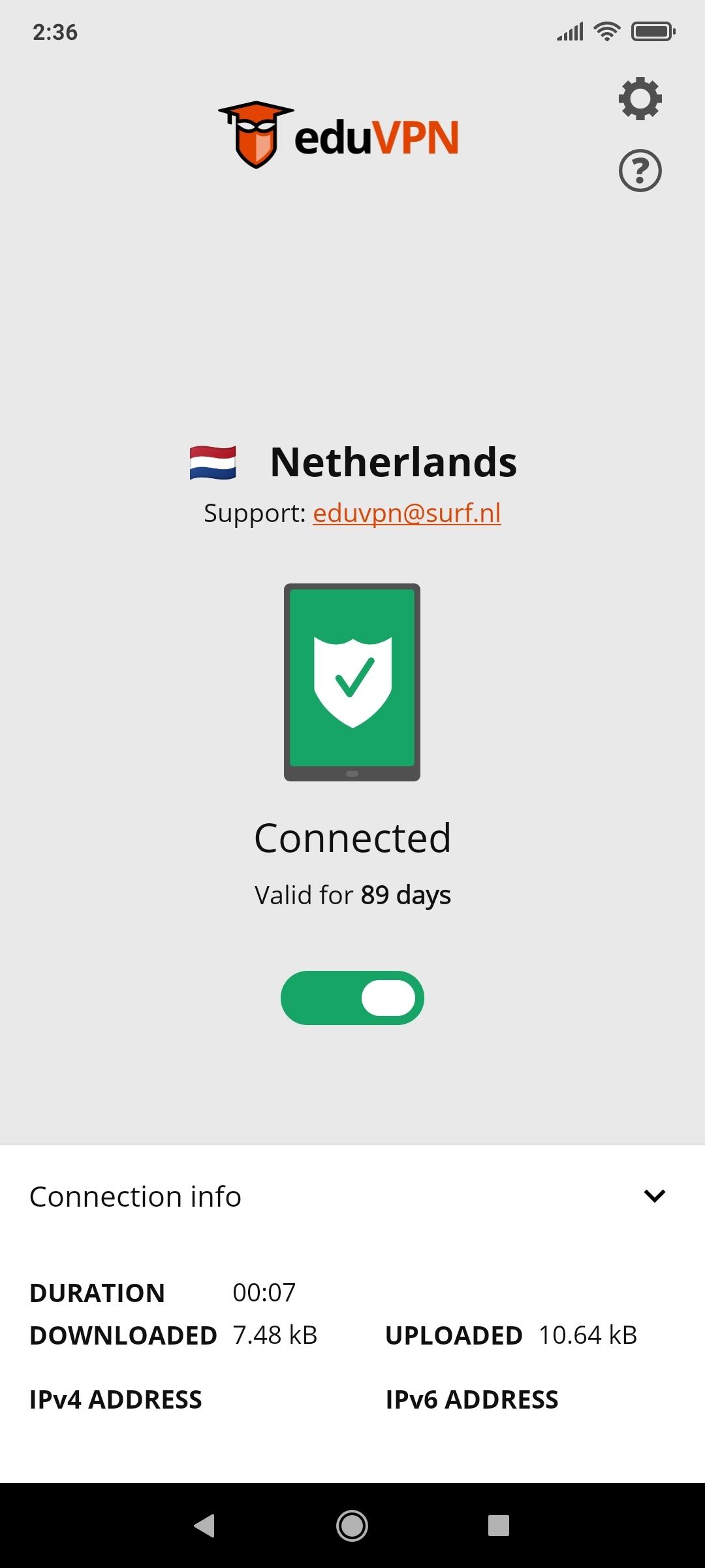 eduVPN screenshot 9