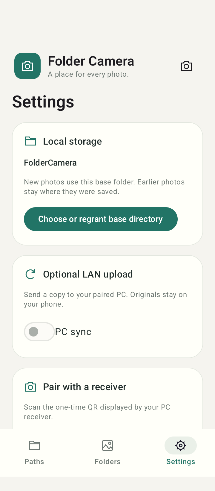 Folder Camera screenshot 2