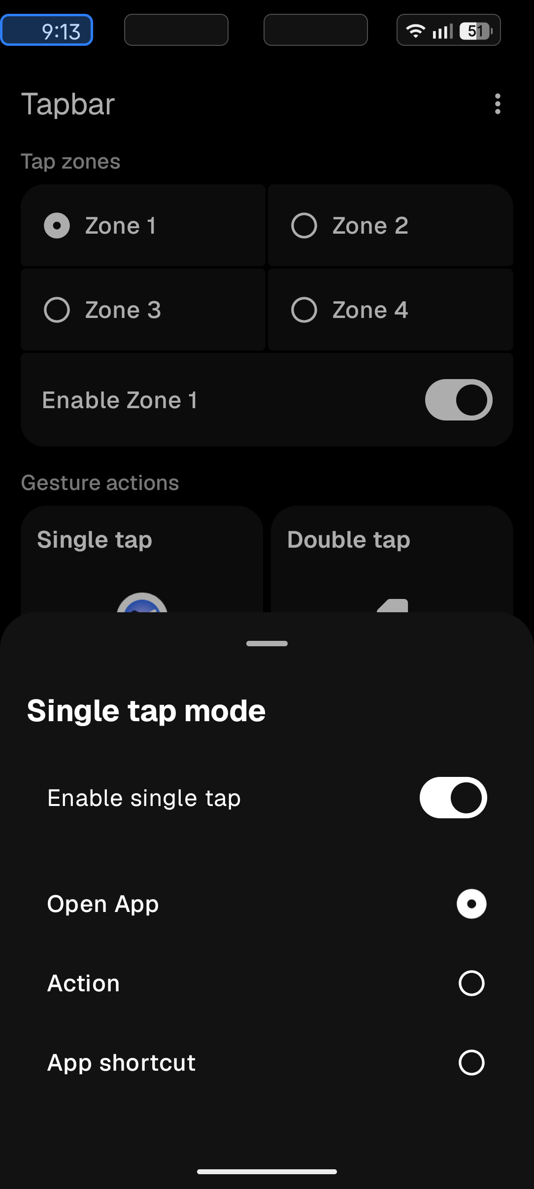 Tapbar screenshot 2