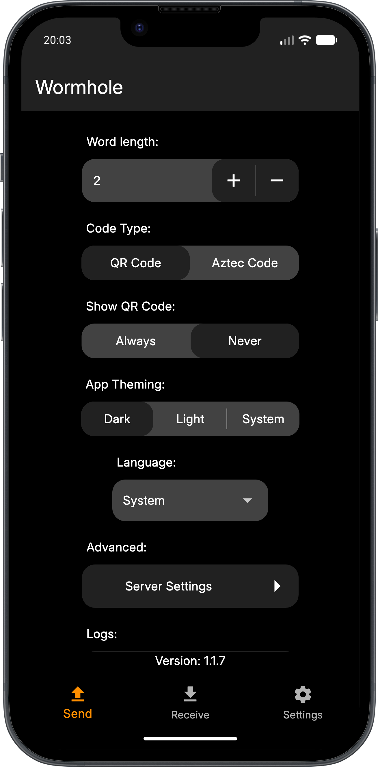 Wormhole File Transfer screenshot 15