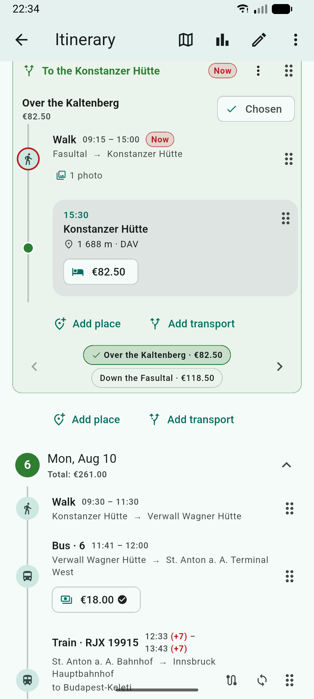 Pappus Travel Planner screenshot 3