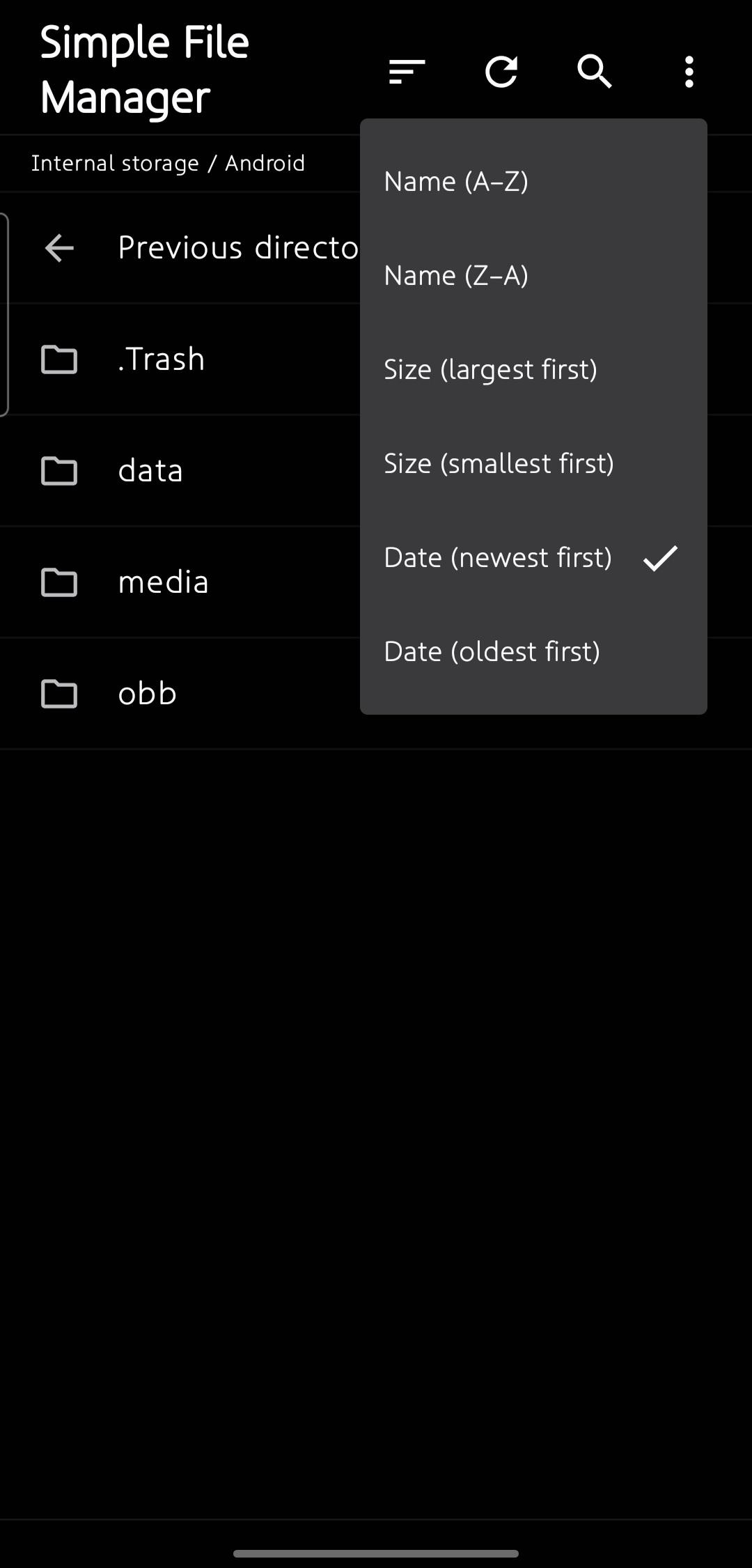 Simple File Manager screenshot 2
