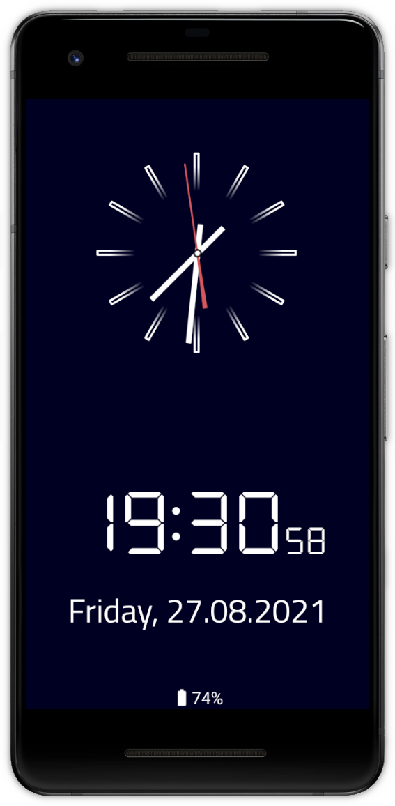Clock Screensaver & Widget screenshot 2