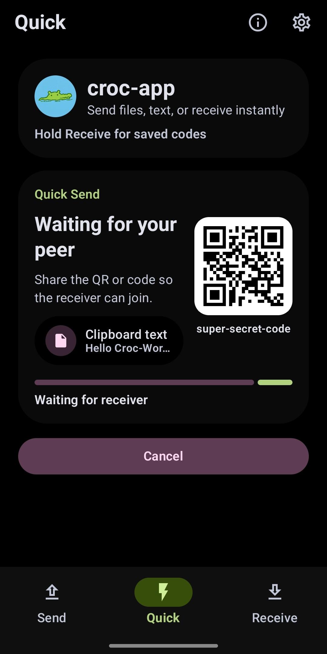 croc-app screenshot 2