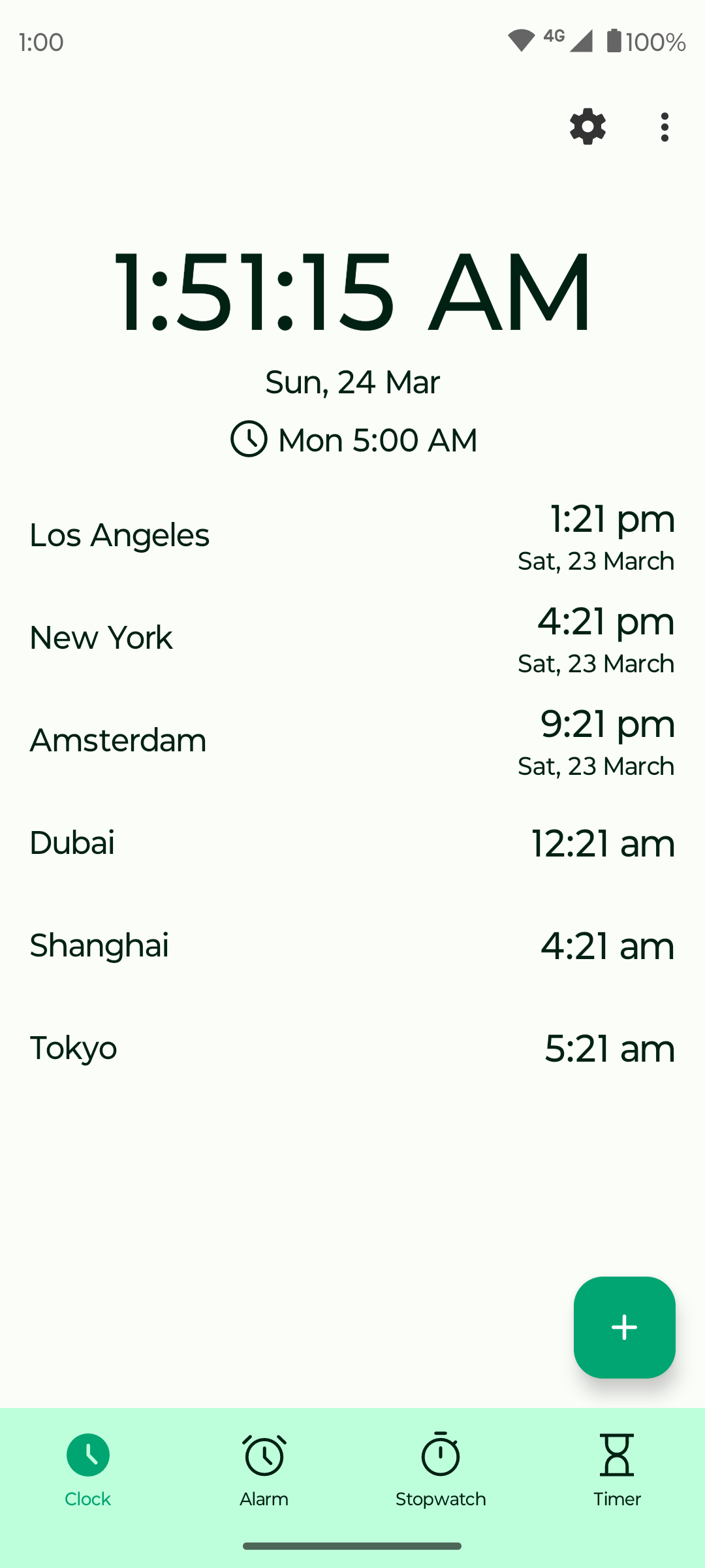 Fossify Clock Beta screenshot 1