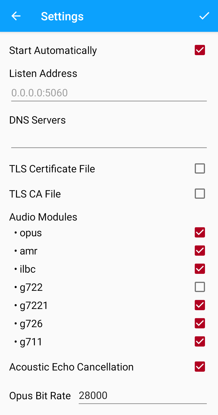 baresip+ screenshot 2