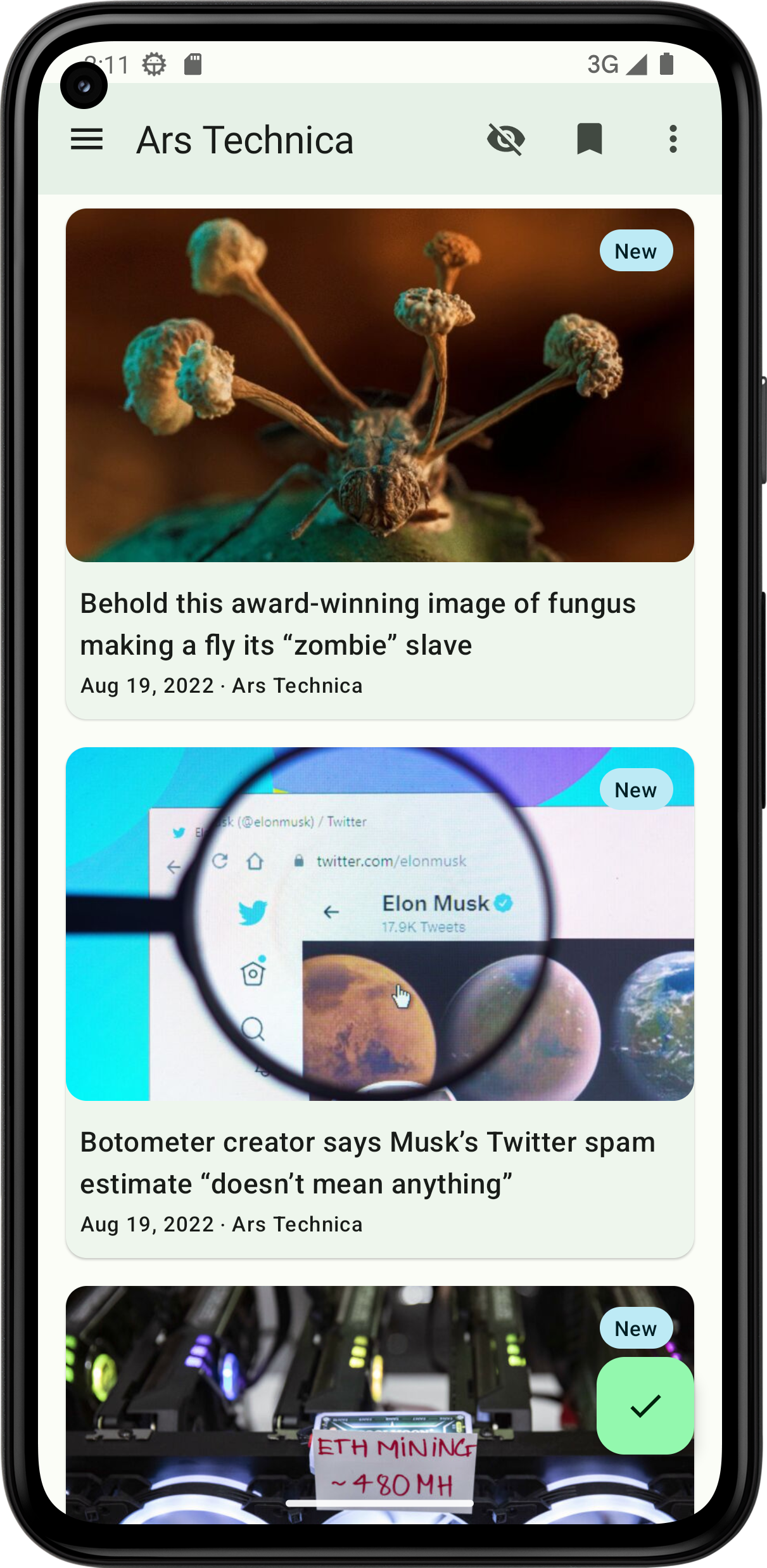 Feeder screenshot 1