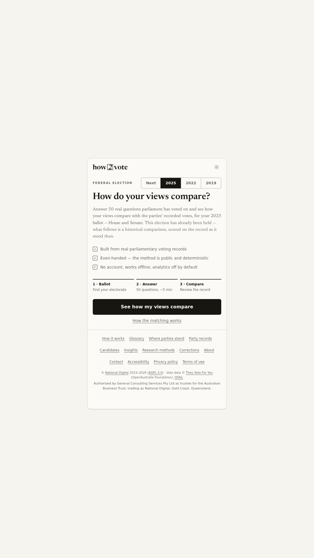 How2Vote screenshot 1