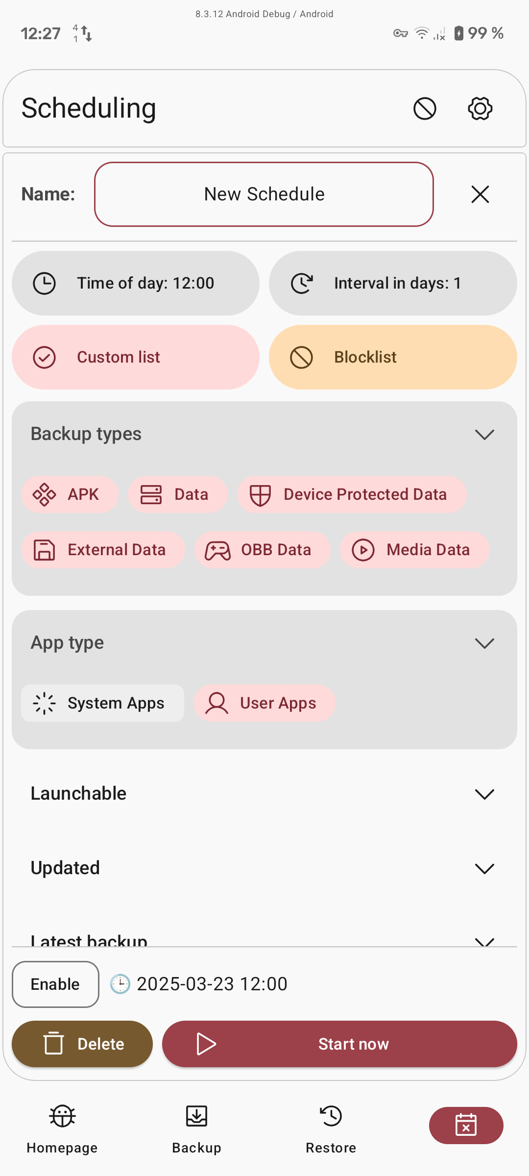 Neo Backup screenshot 4