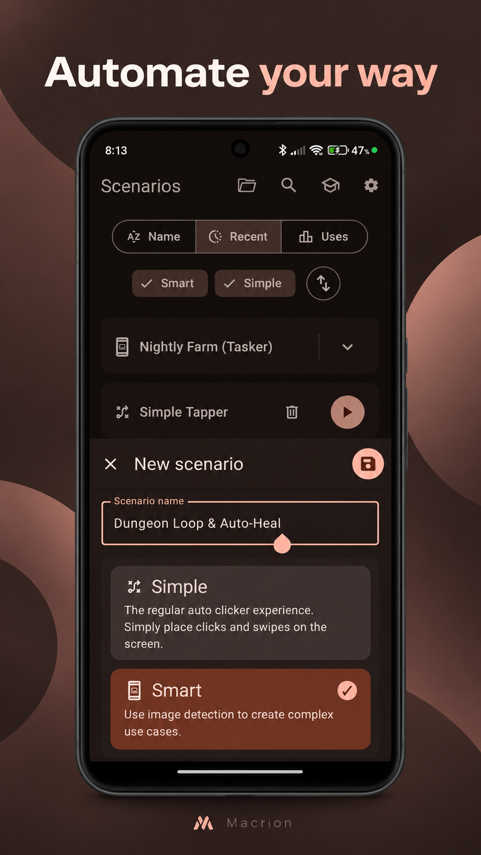 Macrion screenshot 1