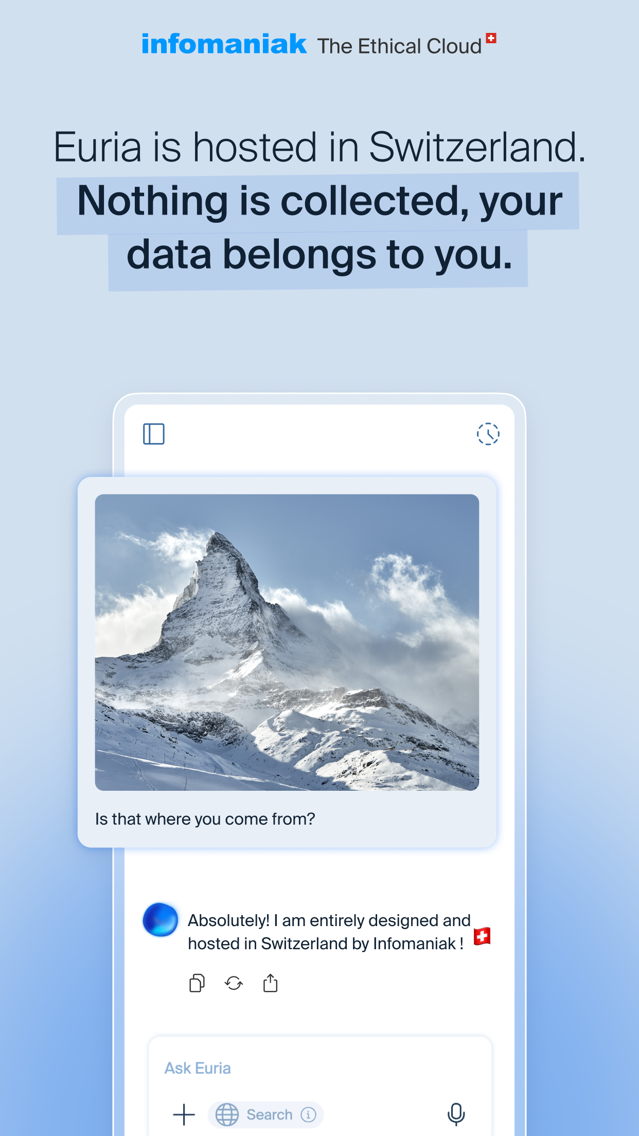 Infomaniak Euria screenshot 4