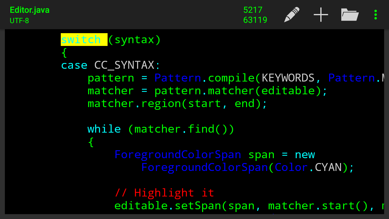 Editor screenshot 6