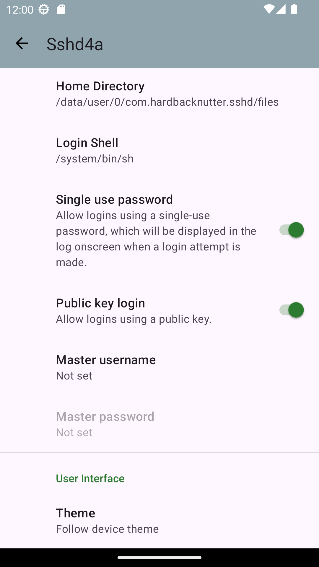 Sshd4a screenshot 5