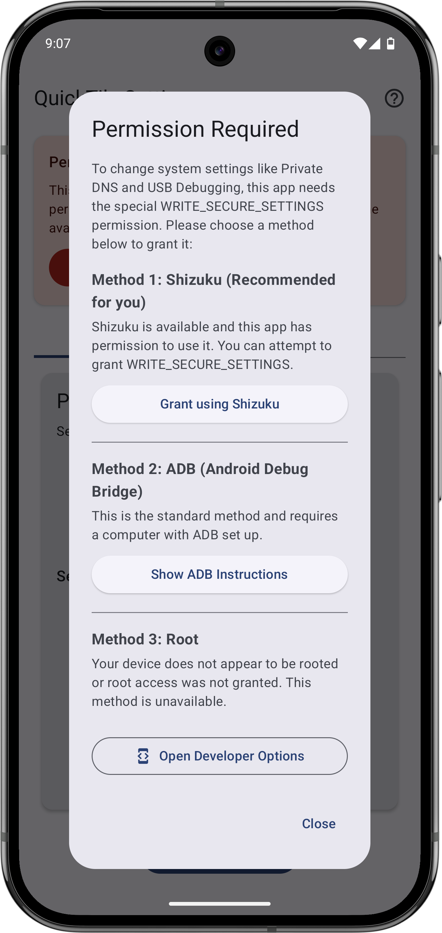 QuickTile Settings screenshot 9