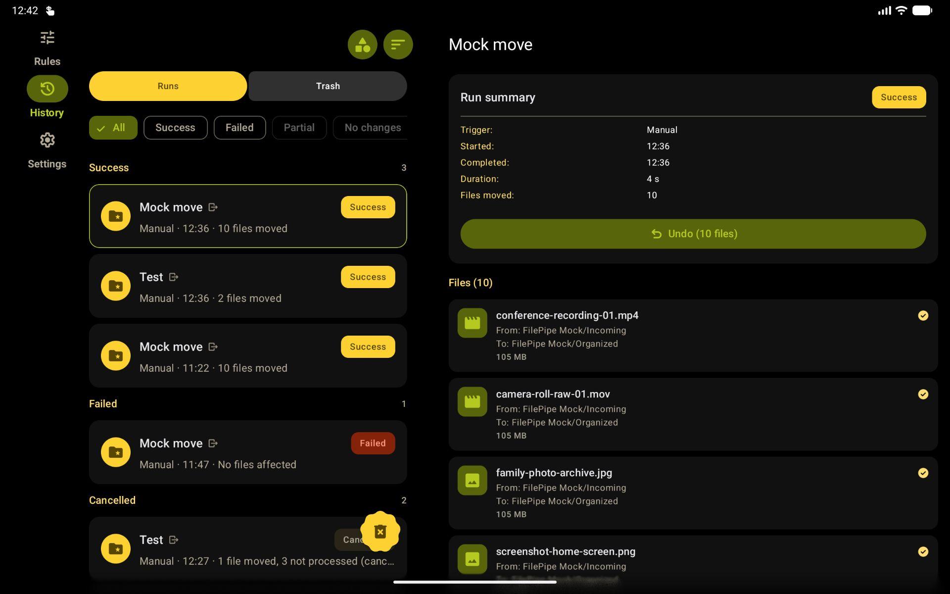FilePipe: Auto Files Organizer screenshot 11