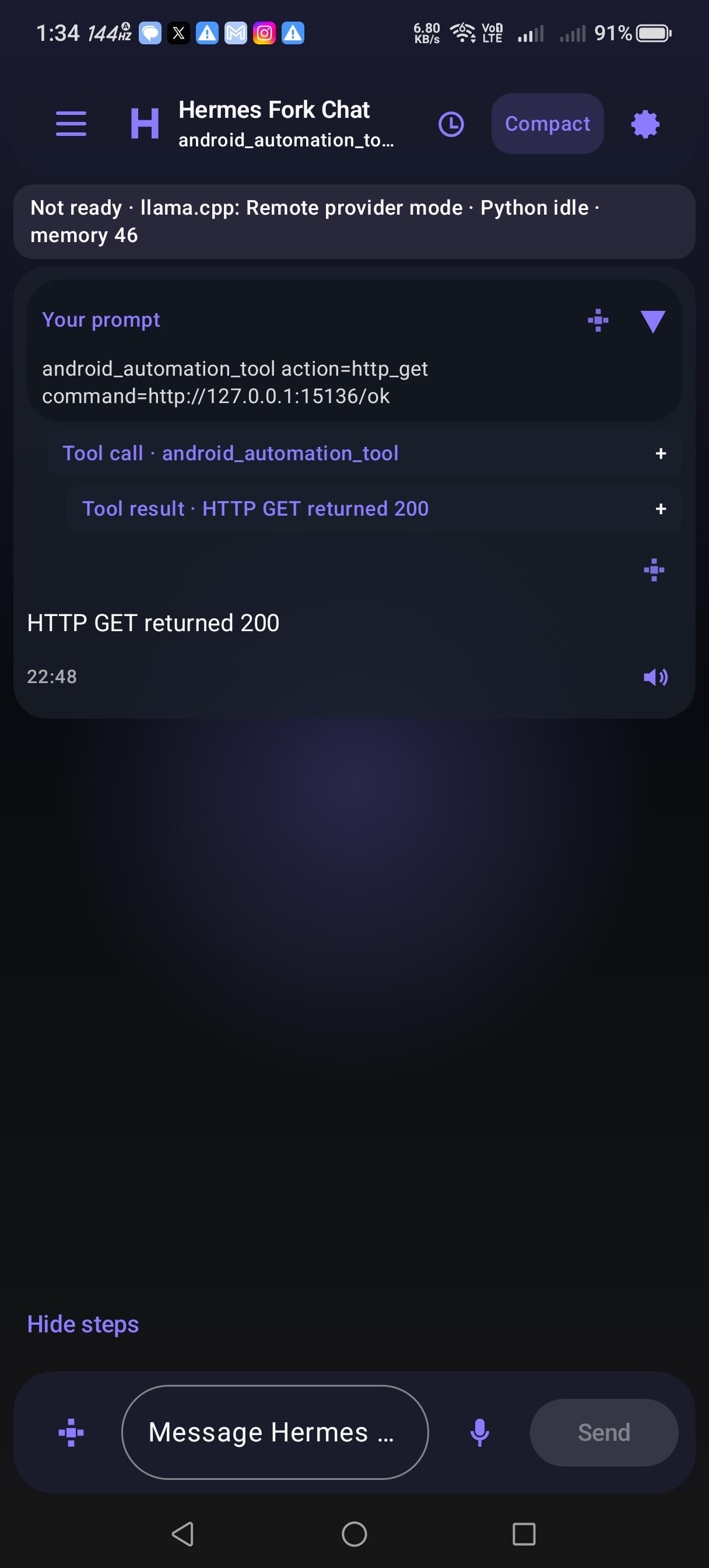 Hermes Agent Fork screenshot 1