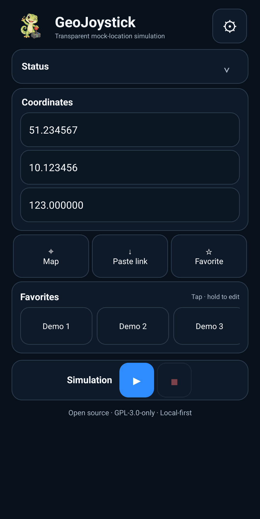 GeoJoystick screenshot 2