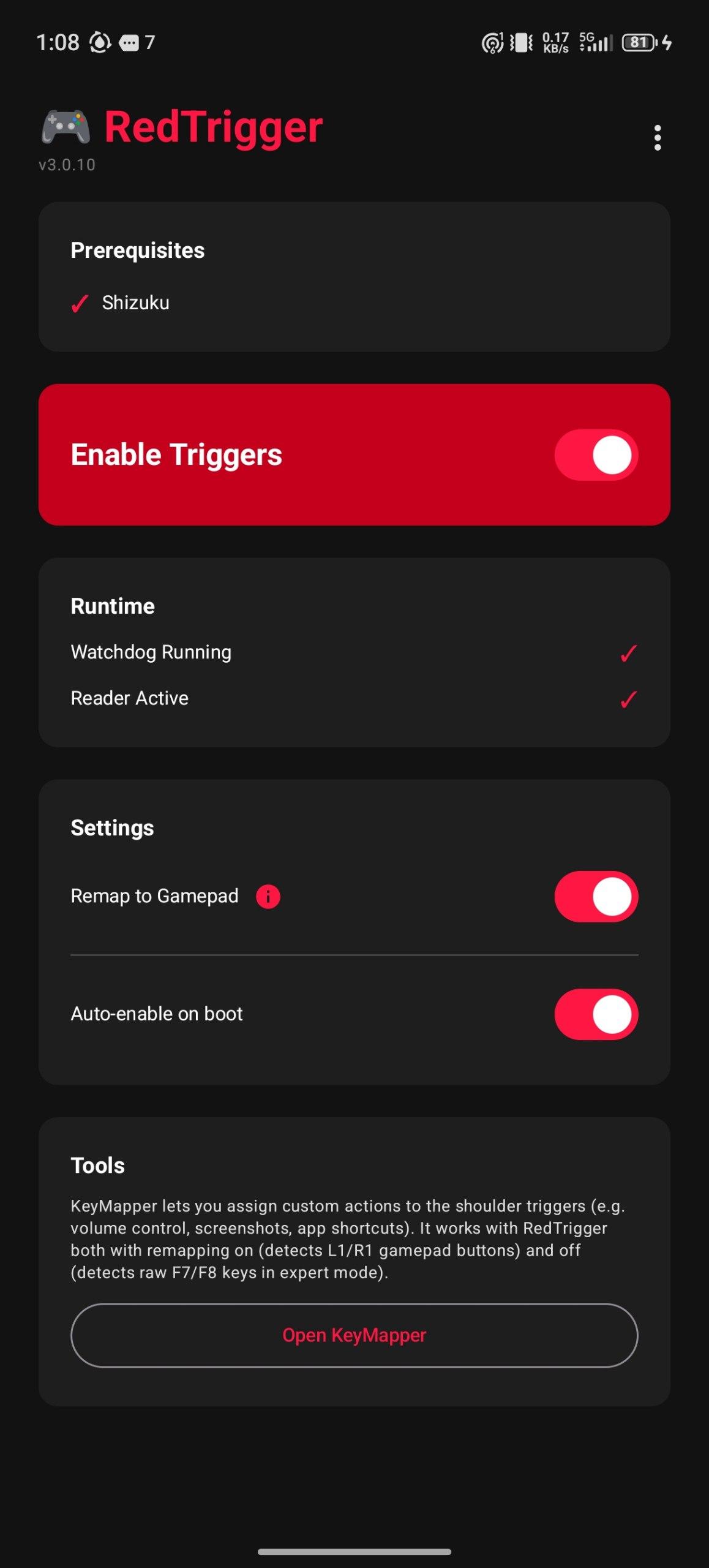 RedTrigger screenshot 1