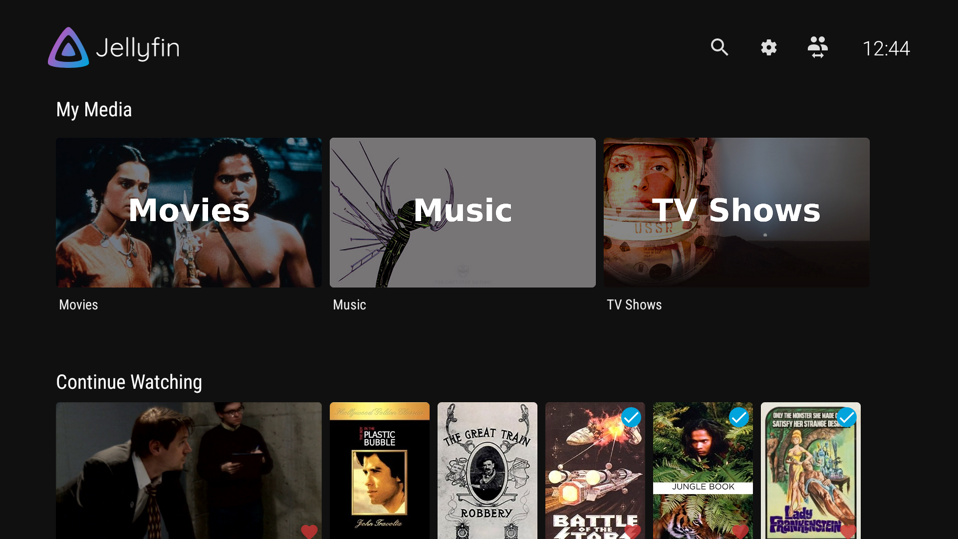 Jellyfin for Android TV screenshot 1
