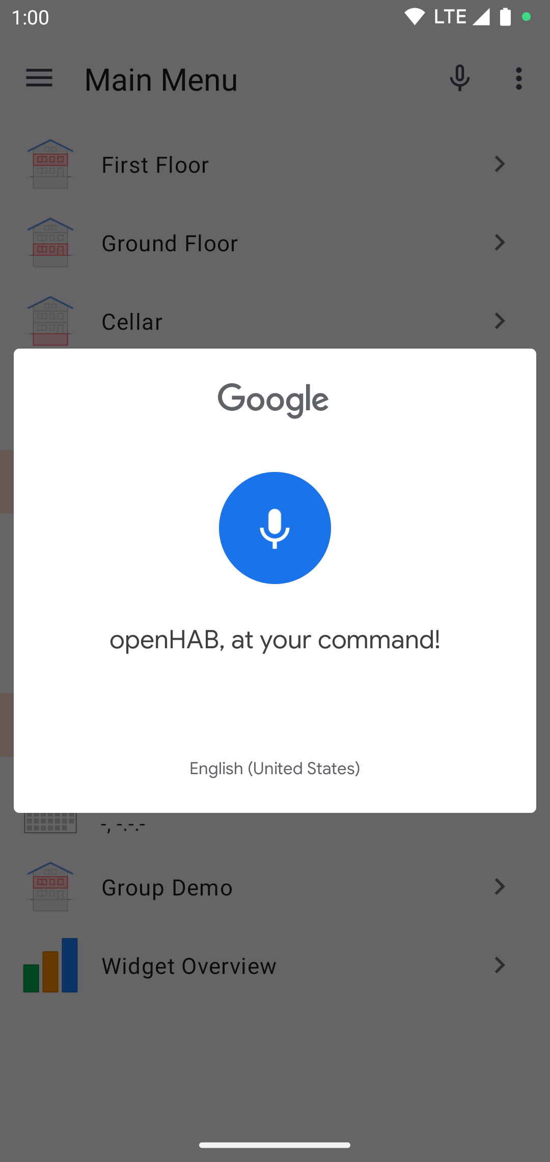 openHAB Beta screenshot 4