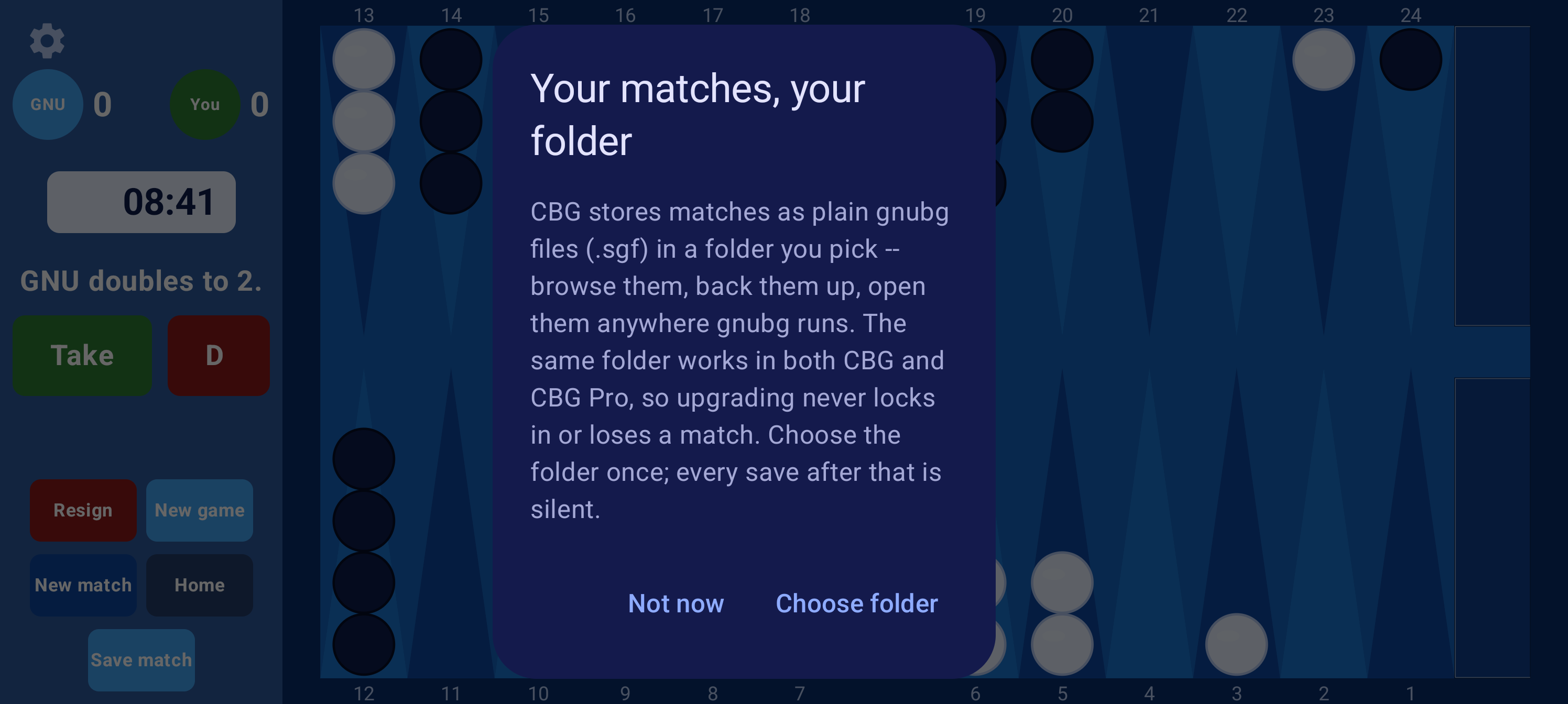 CBG -- Clavierhaus BackGammon screenshot 14