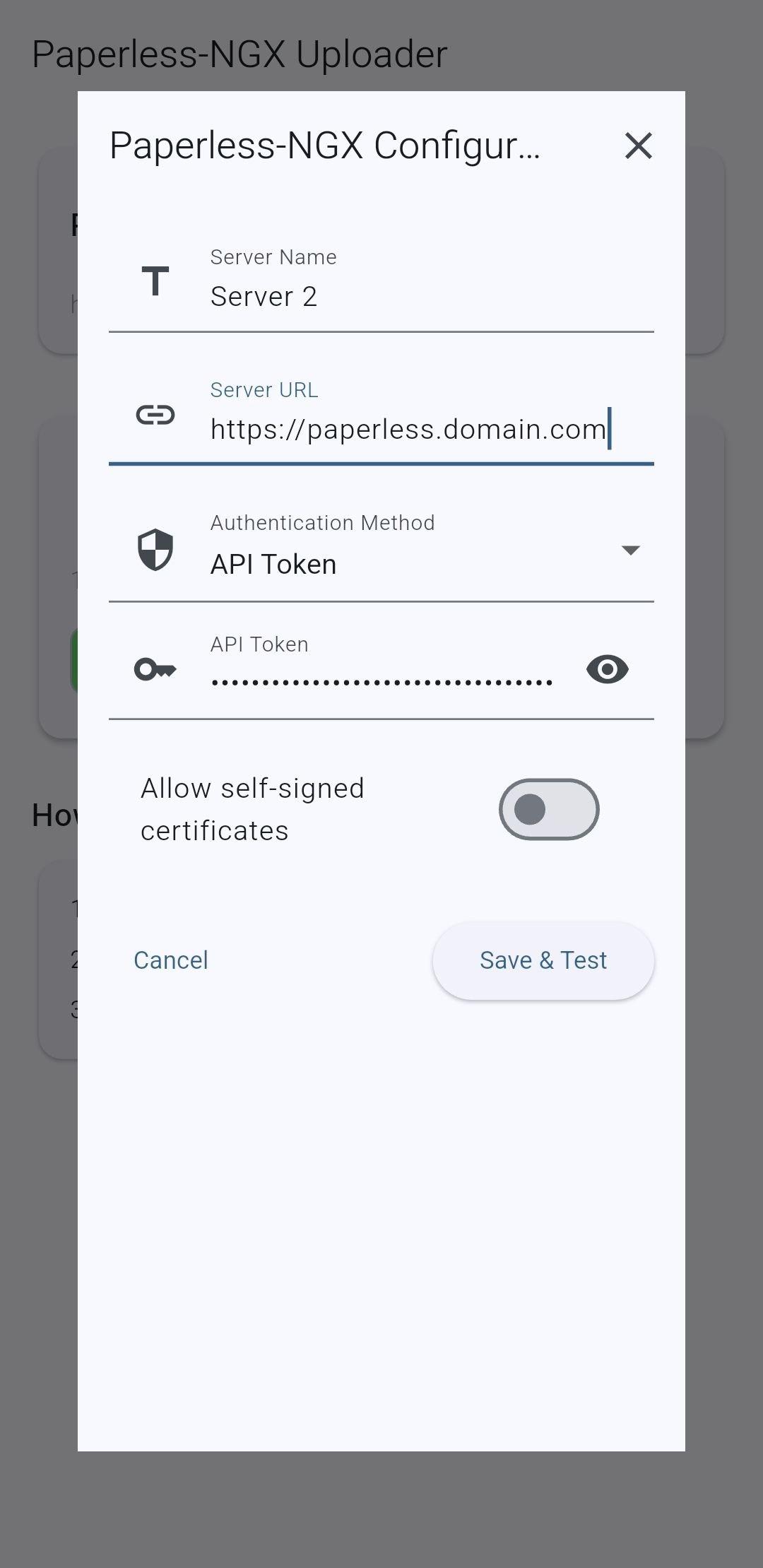Paperless NGX Uploader screenshot 4