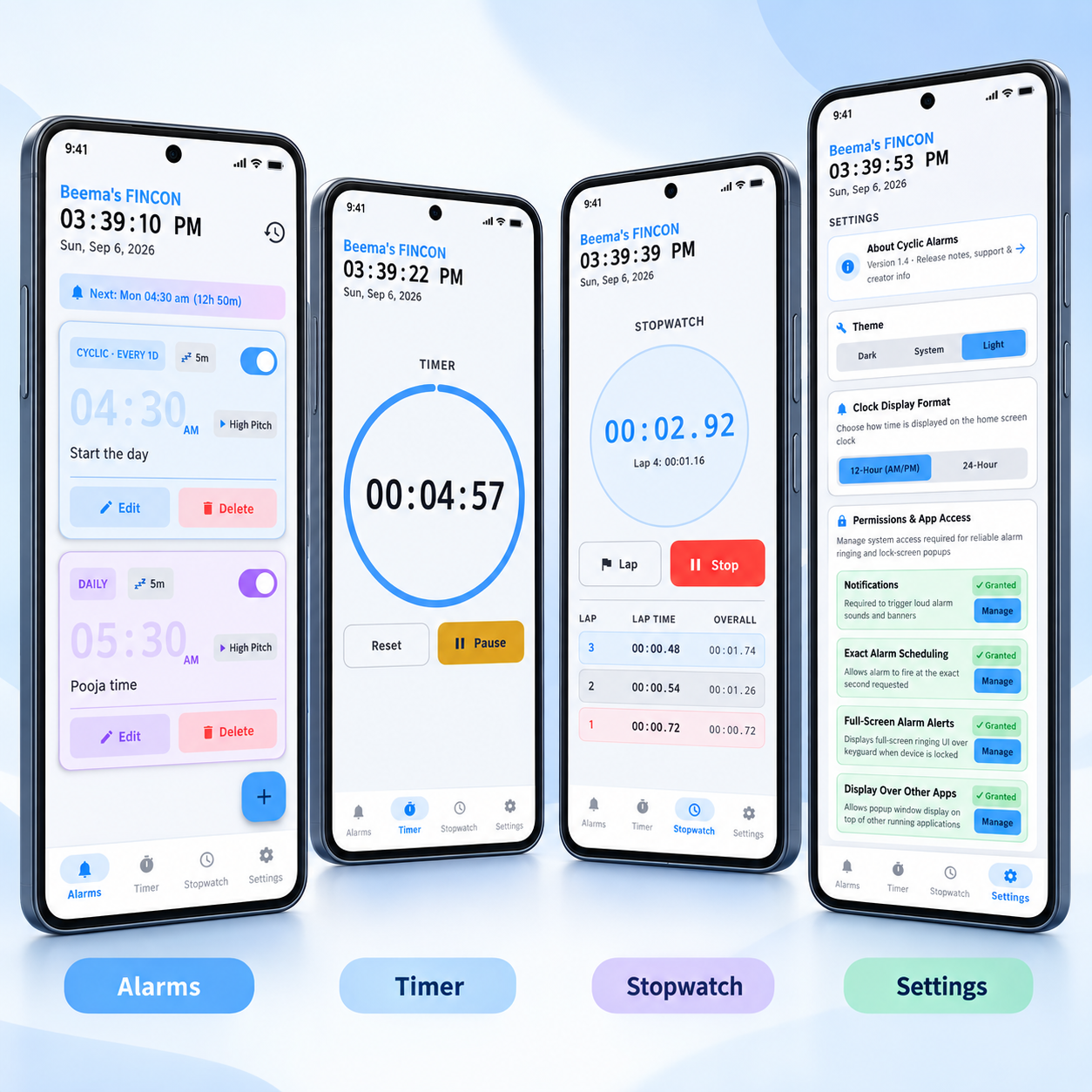 Cyclic Alarms screenshot 1