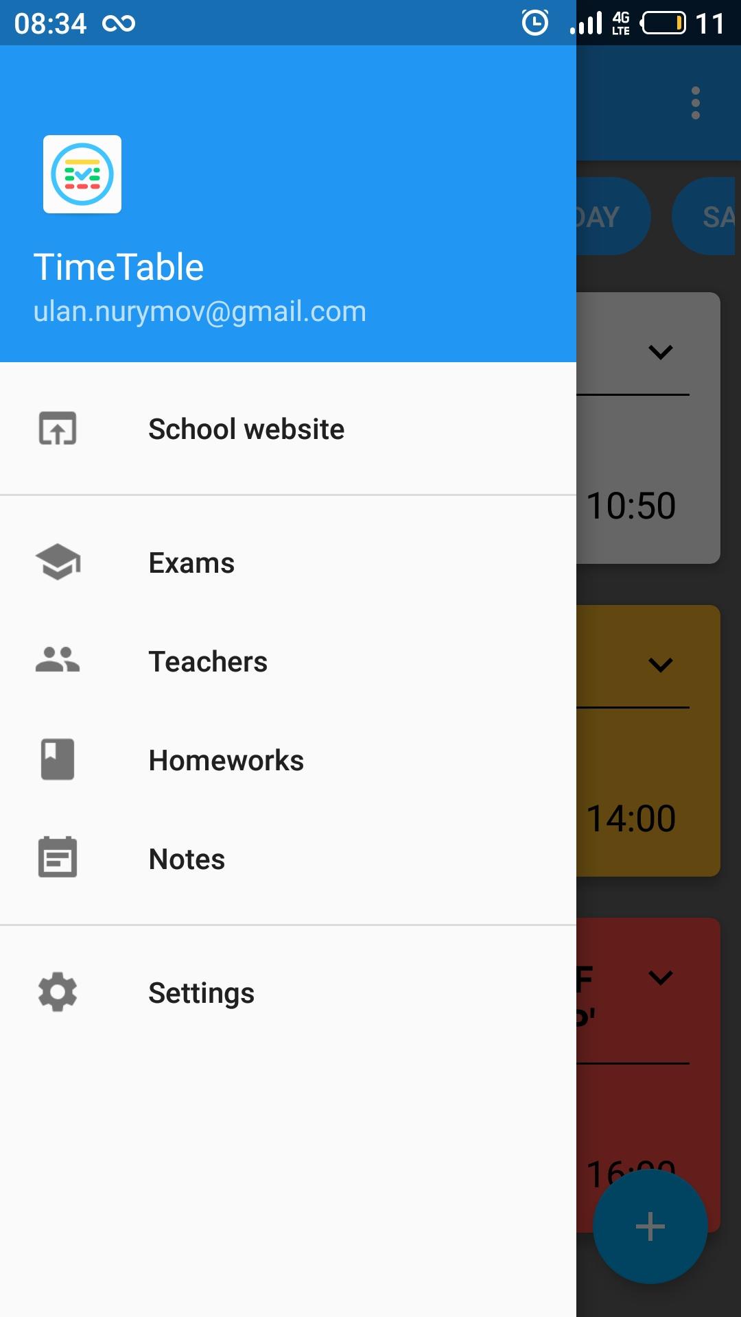 Timetable screenshot 3