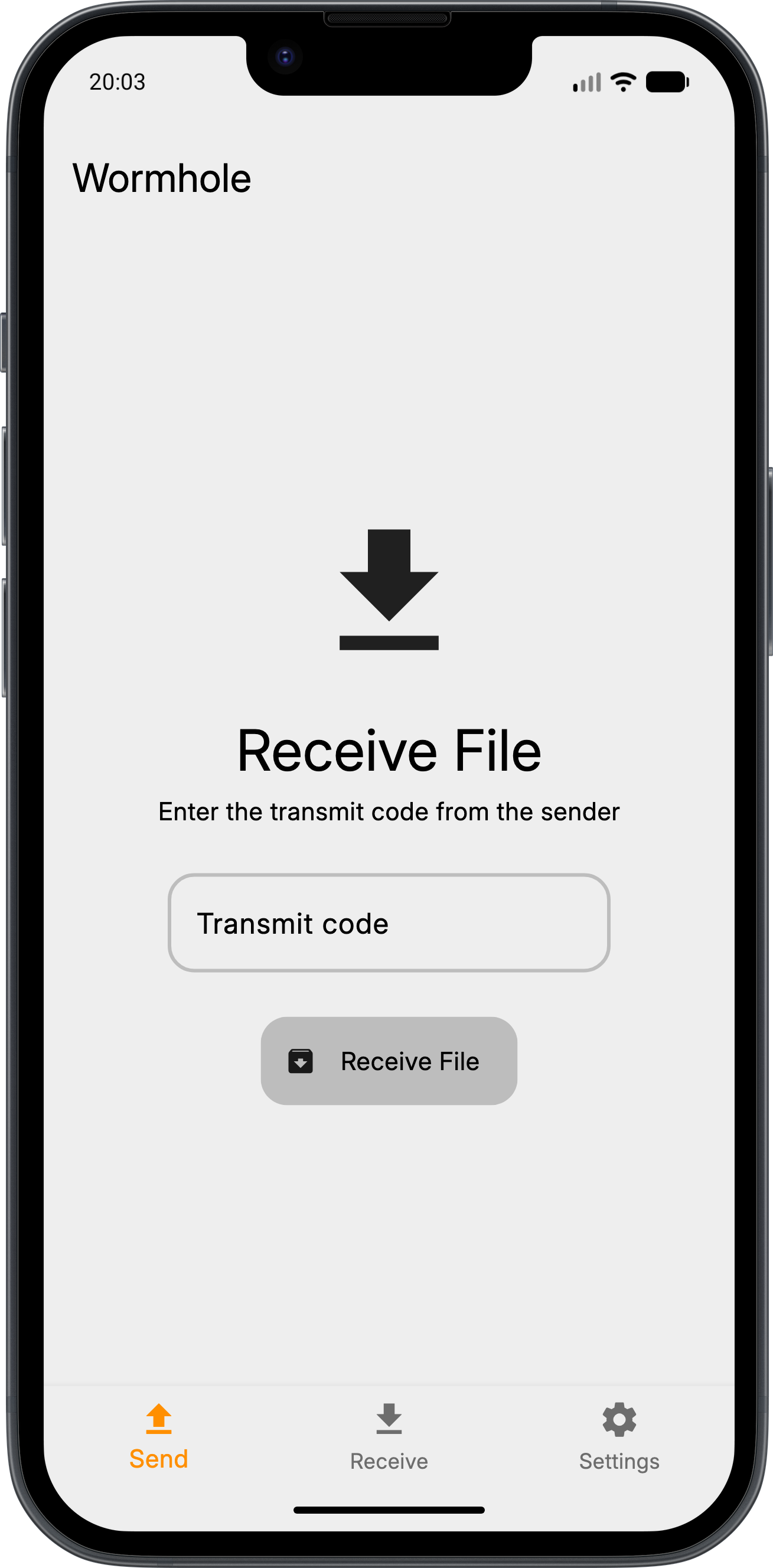 Wormhole File Transfer screenshot 4