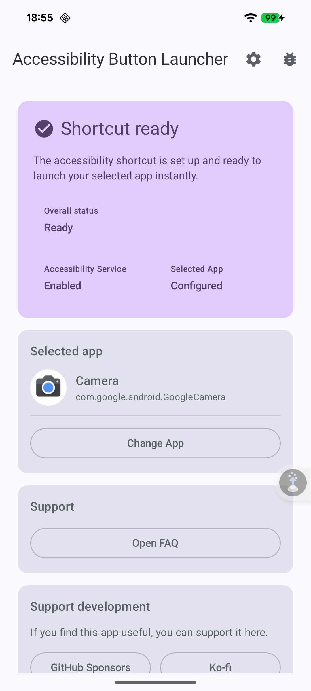Accessibility Button Launcher screenshot 4