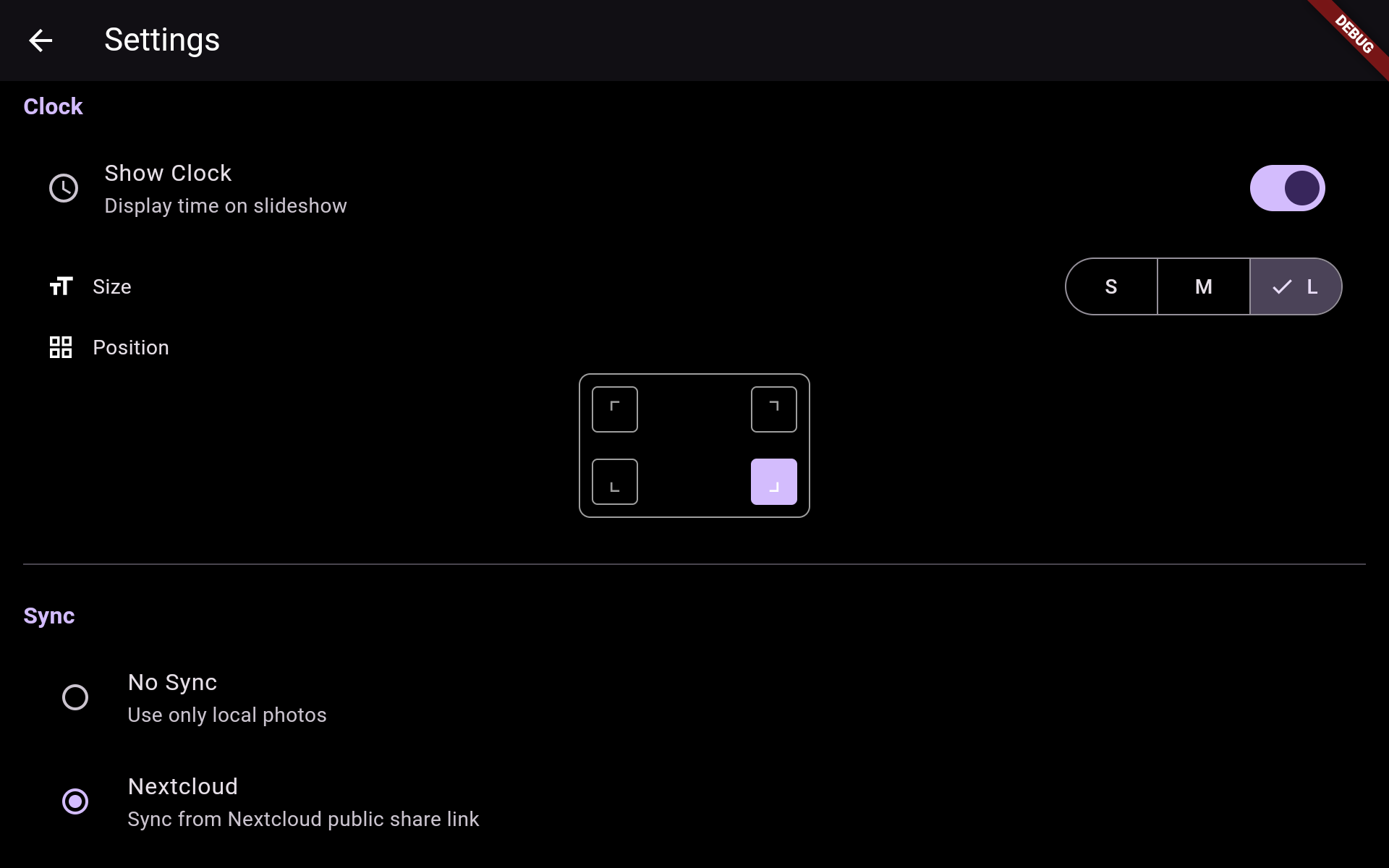 OpenPhotoFrame screenshot 2