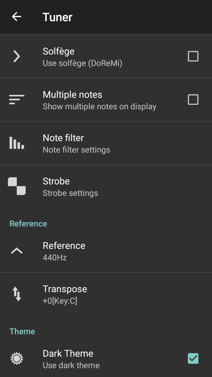 Tuner screenshot 4