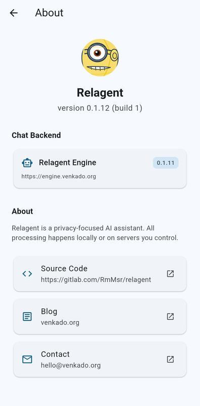 Relagent screenshot 1