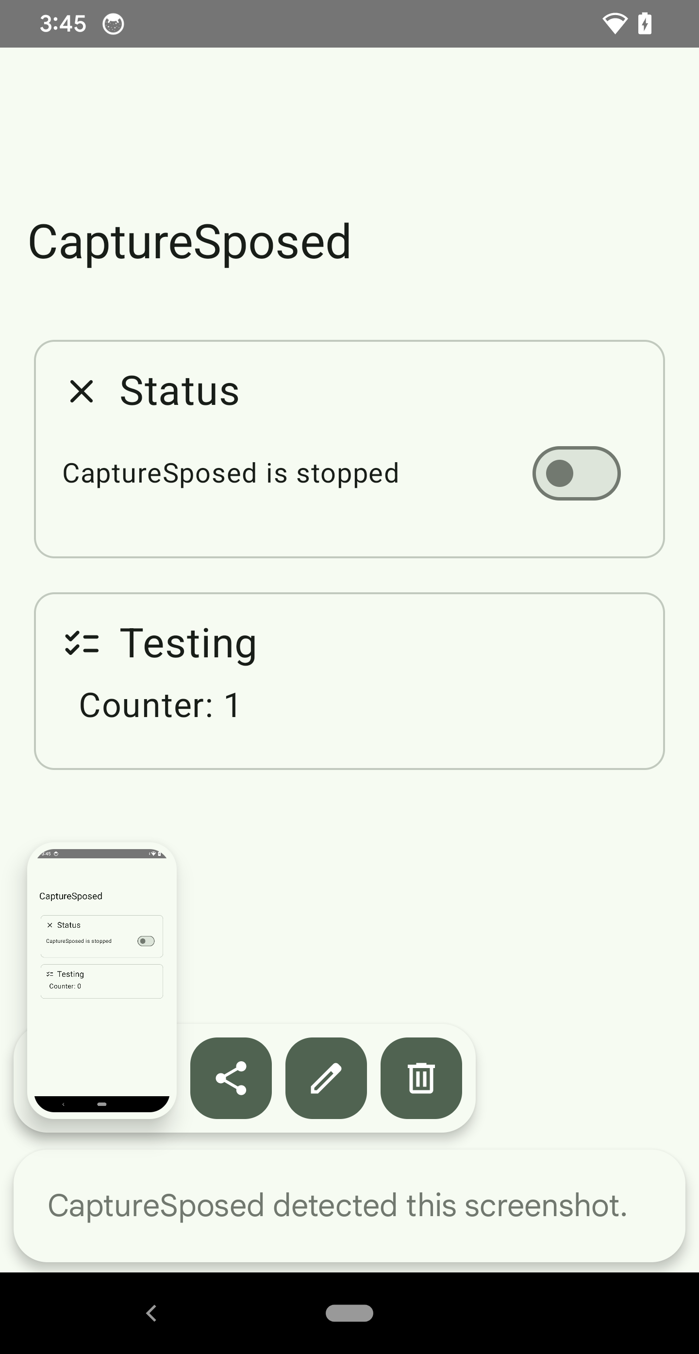 CaptureSposed screenshot 1