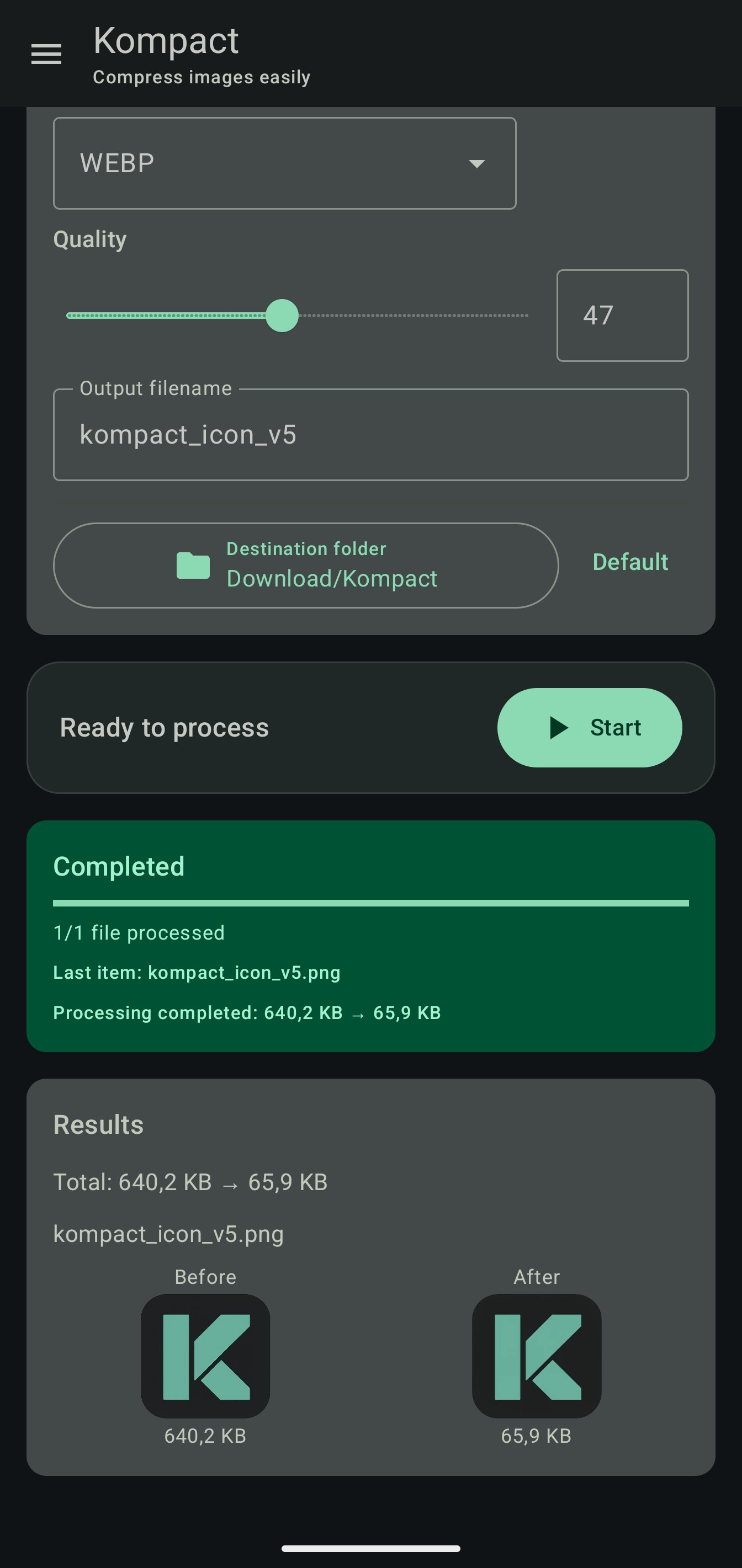 Kompact Image Compressor screenshot 4