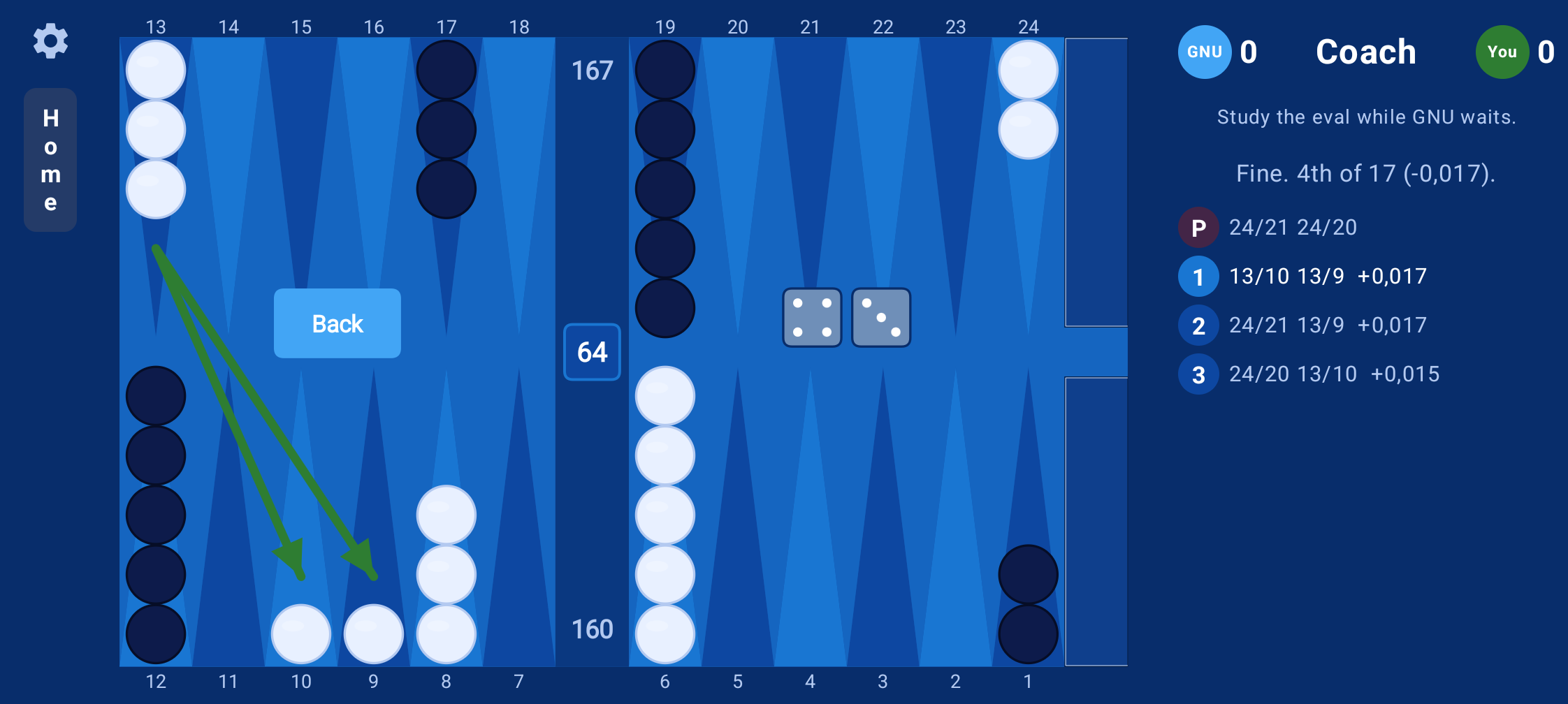 CBG -- Clavierhaus BackGammon screenshot 8