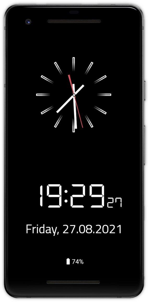 Clock Screensaver & Widget screenshot 1