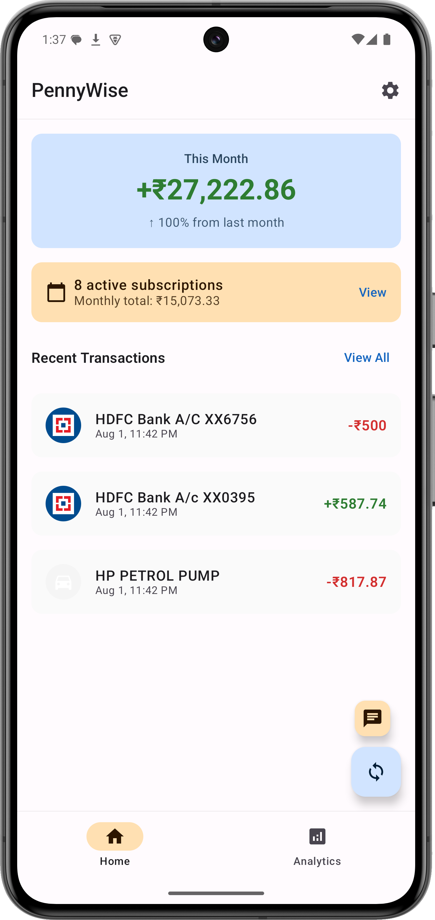 PennyWise: SMS Expense Tracker screenshot 10