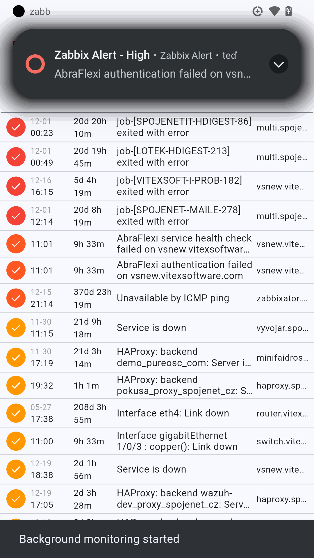 Zabb screenshot 1