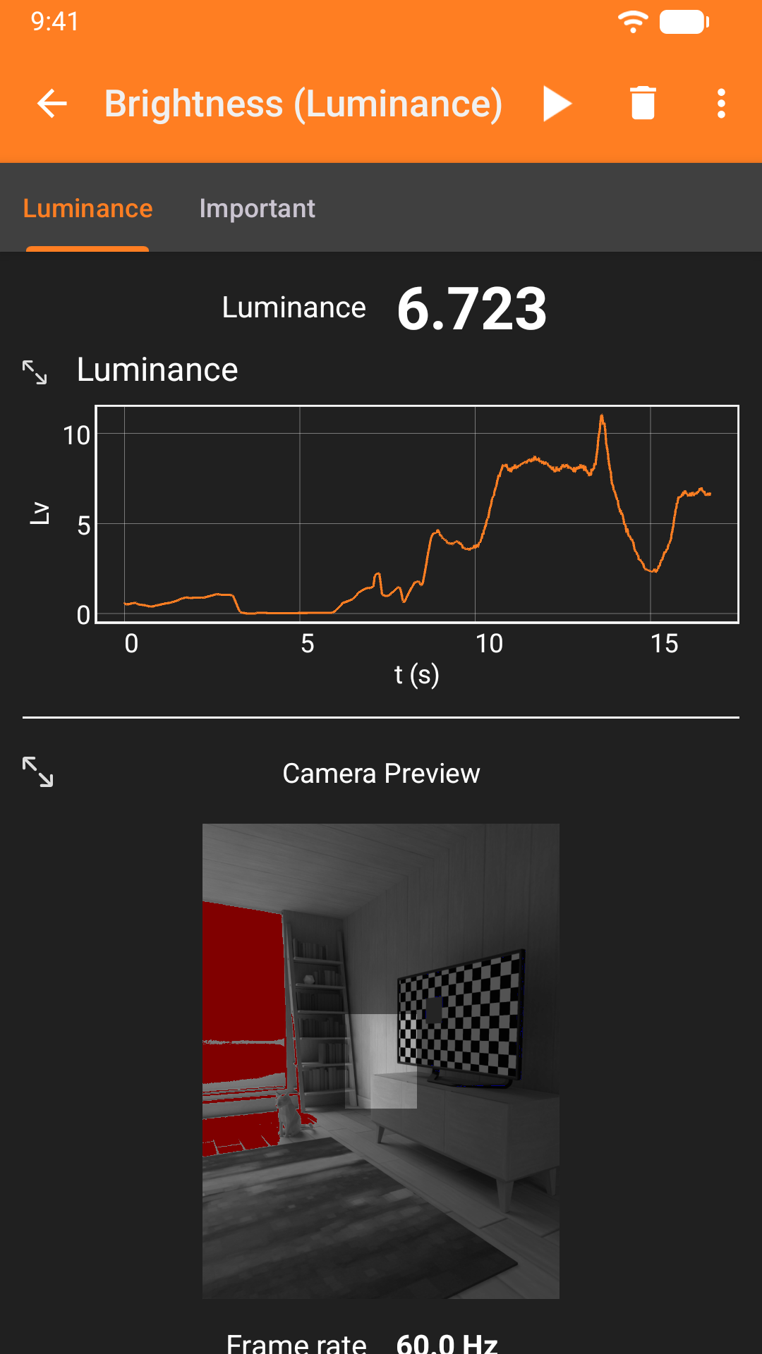 phyphox screenshot 3