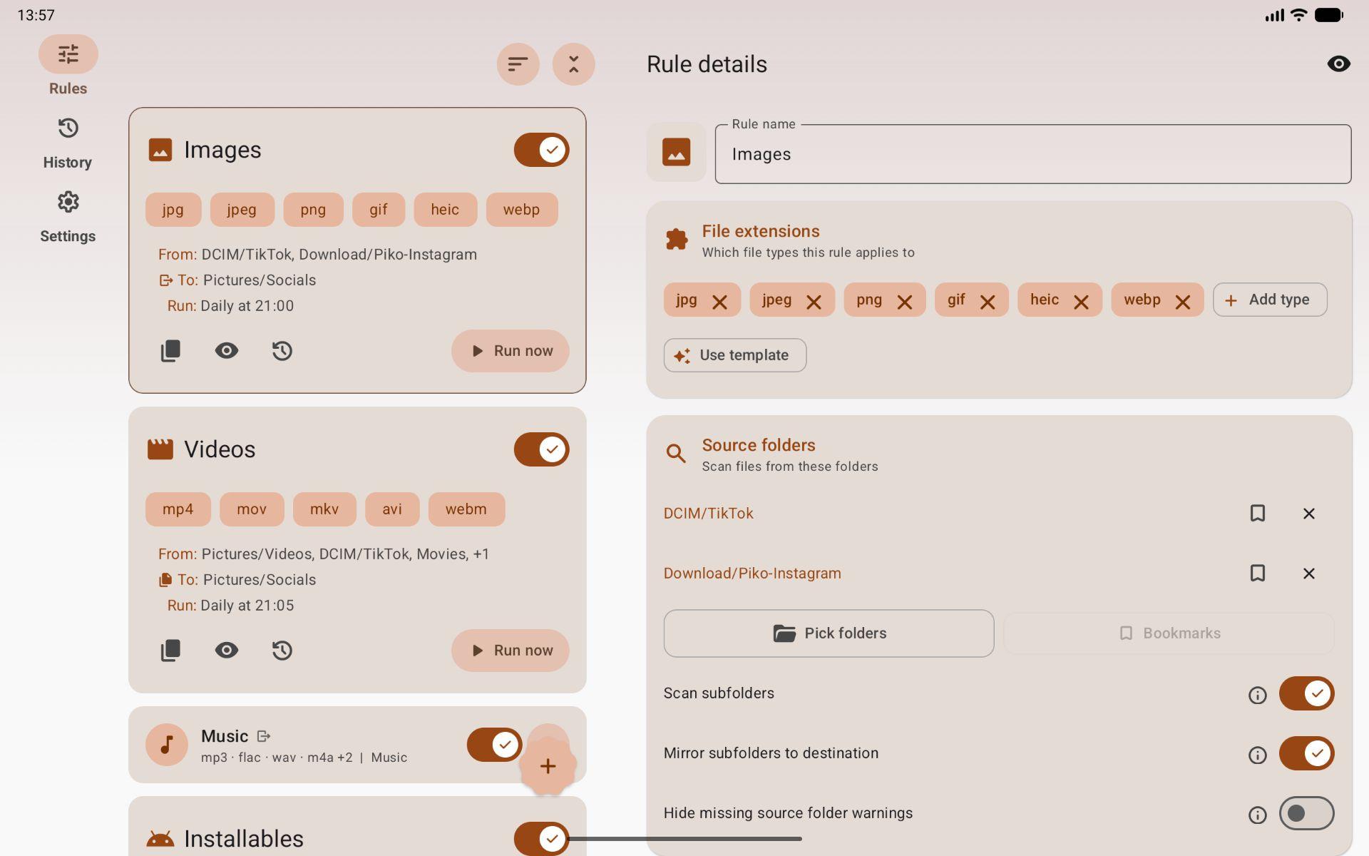 FilePipe: Auto Files Organizer screenshot 9