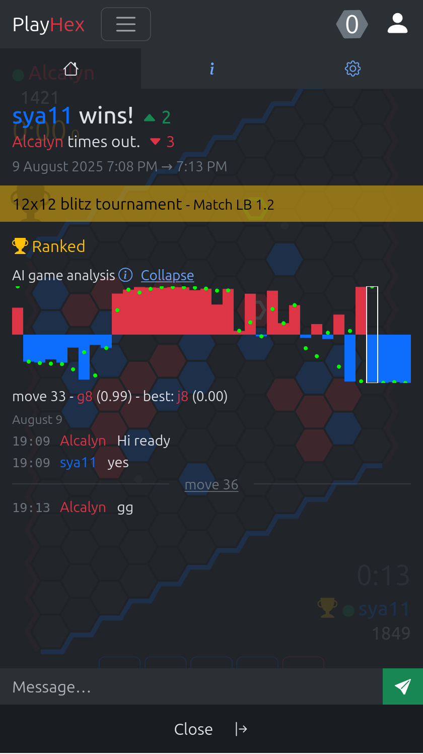 PlayHex screenshot 2