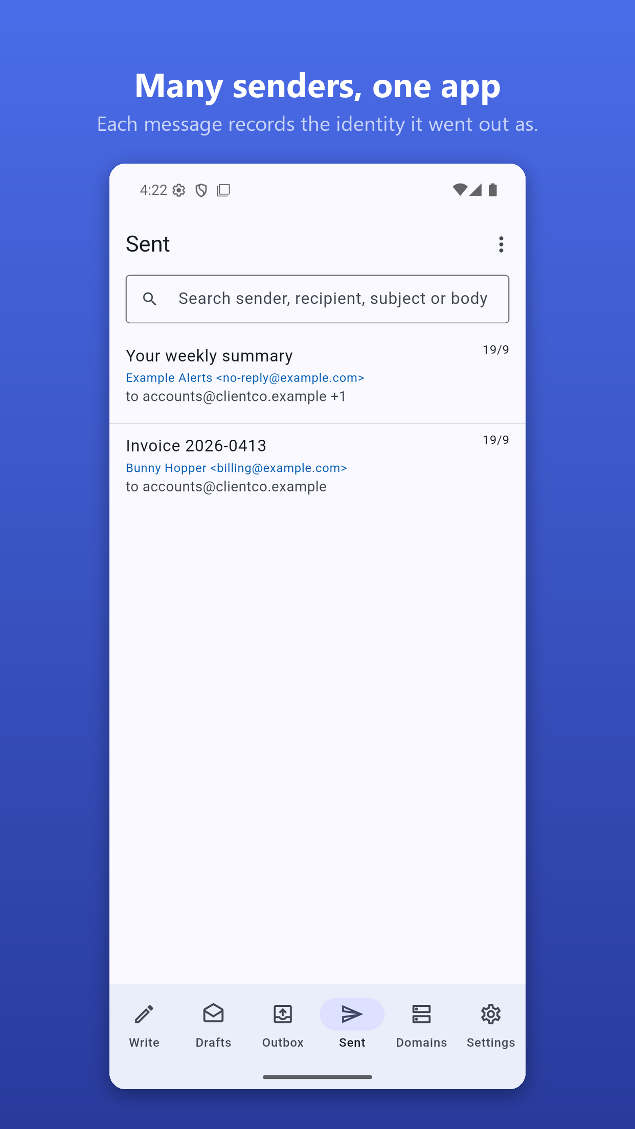 Manymail screenshot 3